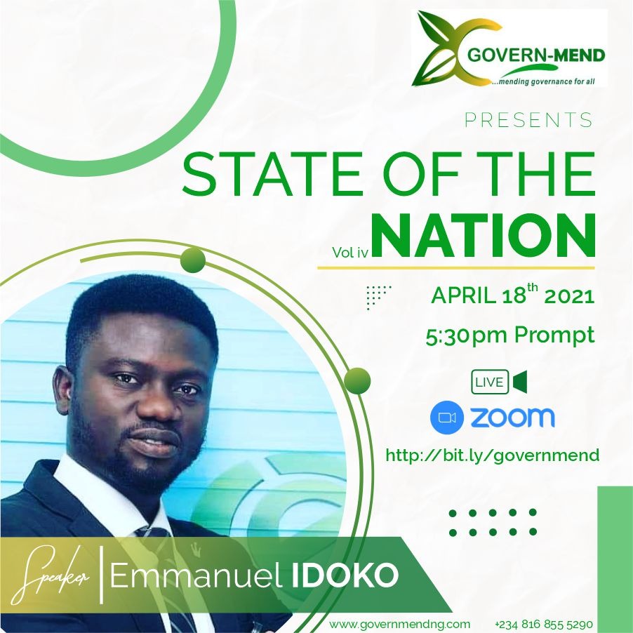 Idoko Speaks on State of the Nation at GOVERNMEND