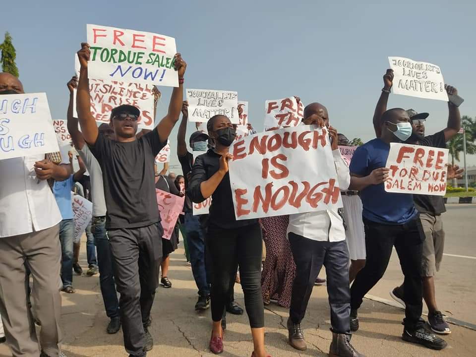 Journalists Protest Over The Disappearance Of Vanguard Reporter | GOVERNMEND
