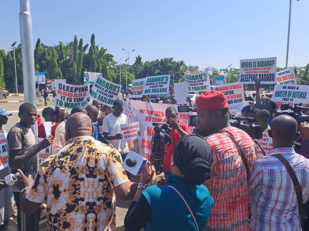 Protesters Demand Justice: National Assembly Echoes with Outcry Over Kaduna Drone Strike