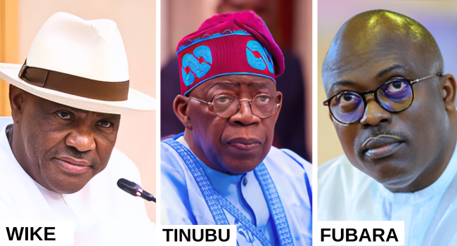 Tinubu Holds Closed-Door Meeting with Fubara and Wike