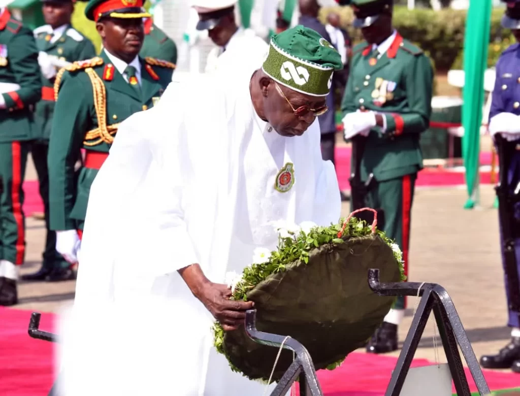 Tinubu Leads National Tribute to Fallen Heroes at 2024 Armed Forces Remembrance Day