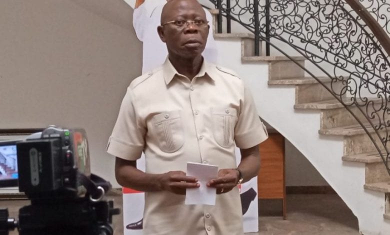 Oshiomhole Blames Buhari’s Policies for Ongoing Nigerian Suffering