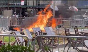 Man Sets Self On Fire Outside Trump Trial Venue