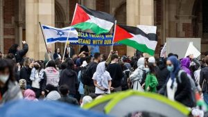 Chaos At University Of California After Pro-Israel Demonstrators Clashed With Pro-Palestine Protesters